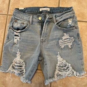 Almost Famous Distressed Jean Shorts - Size 3 - UGC